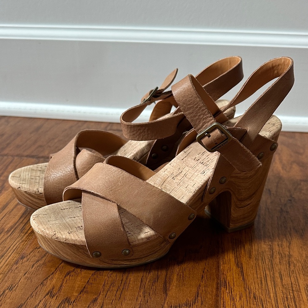 Kork-EaseTan Leather Sandals sz 7